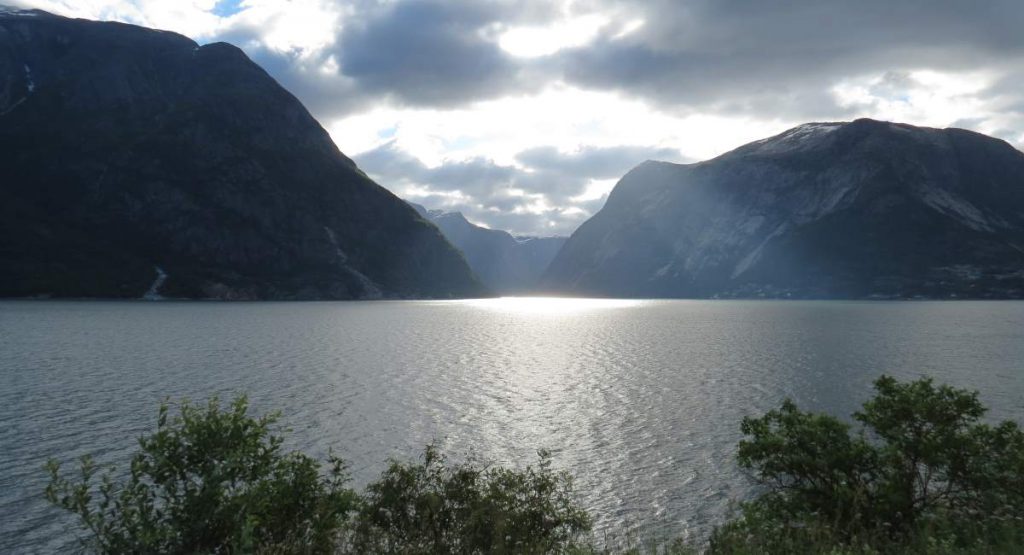 Hardangerfjord in the morning light