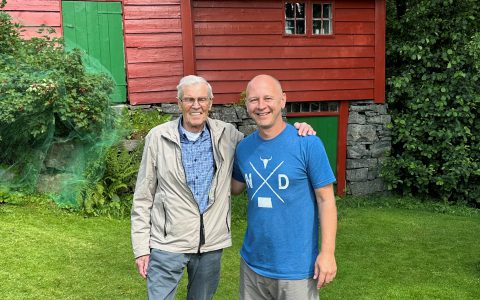 Kjell Hylland and David Olson at Vikebygd Vindafjord
